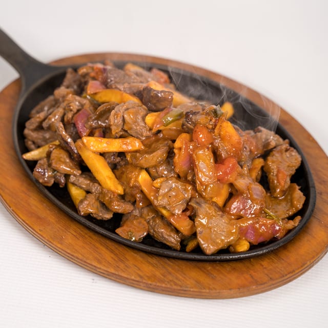 Steak sauteed.